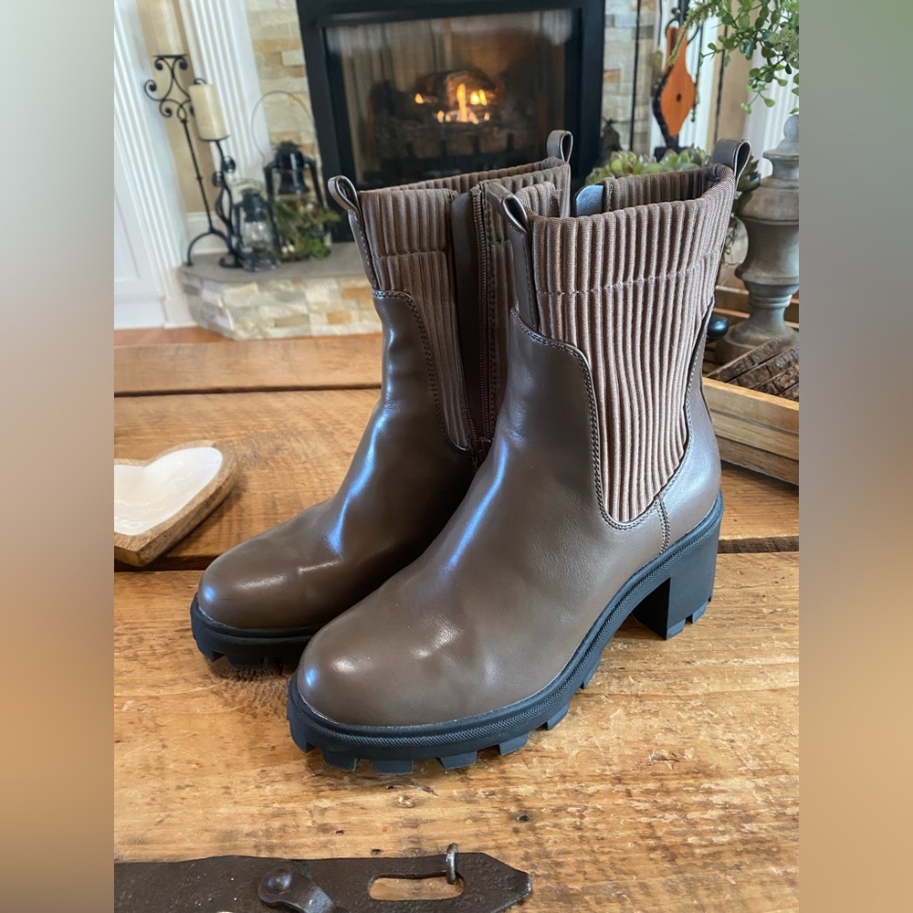 A New Day Natasha Lug Sole Sock Boots